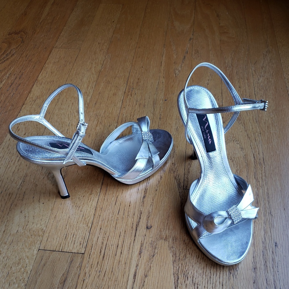 Nina Silver Heels